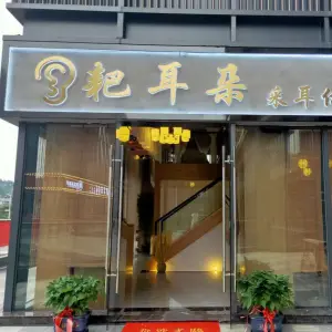 耙耳朵采耳体验馆的logo