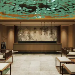 月宫3D影院式足道（环球港店）的logo