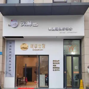 汉婵·禅主题头疗茶舍的logo