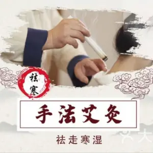 太极艾灸养生馆的logo