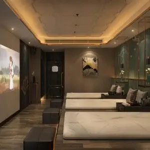 盛灵轩养生连锁的logo