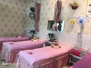 美丽空间美容养生馆的logo