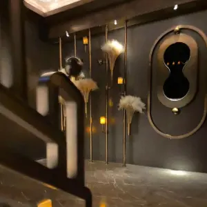 悦曼SPA养生的logo